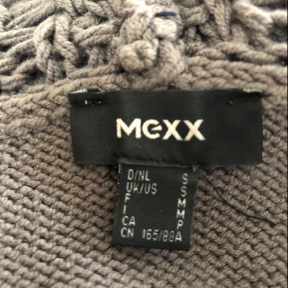 MEXX Grey Sweater Cowl Neck Dress, Size Small - Picture 3 of 4